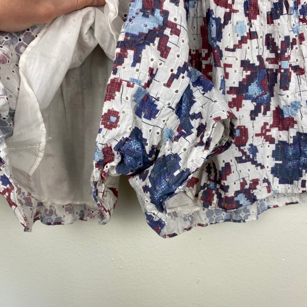 Thakoon Floral Pixel Eyelet Romper - Picture 3 of 6